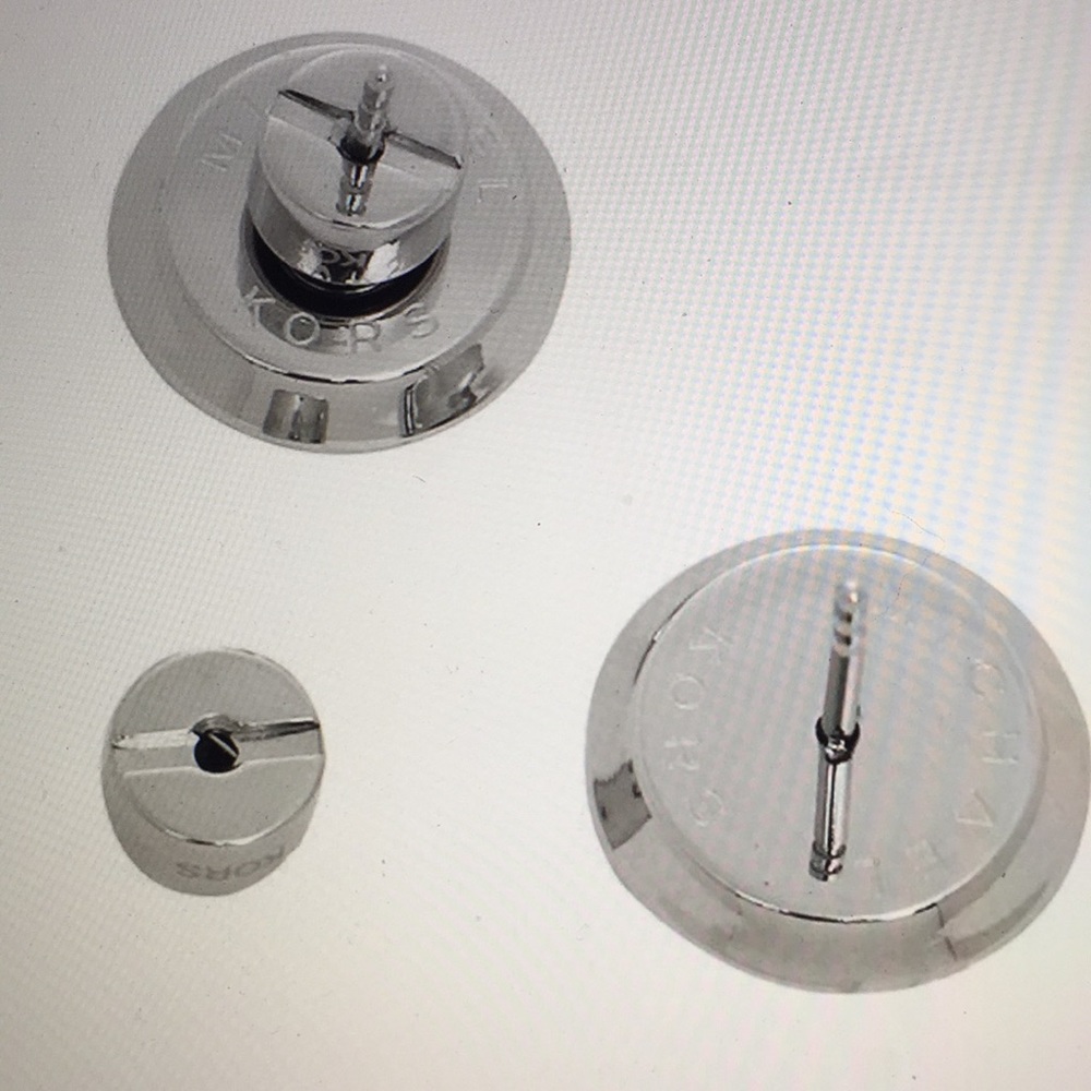 MICHAEL KORS - MK LOGO STUD EARRINGS (NEW) - Picture 3 of 8